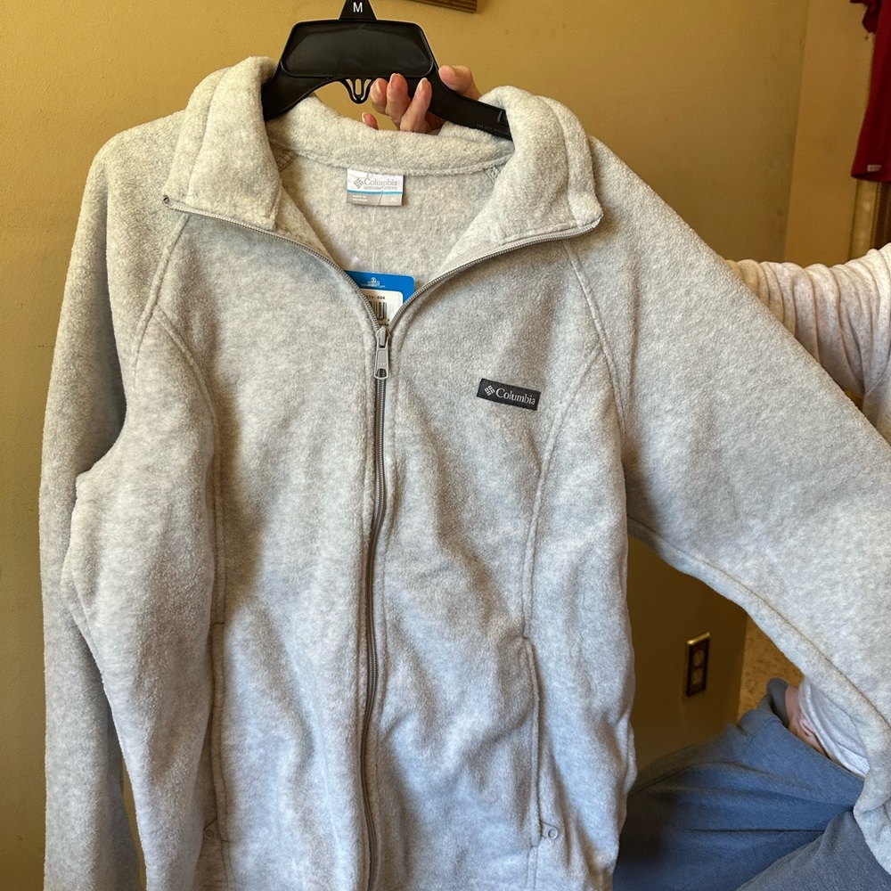 Columbia Light Gray Fleece Jacket